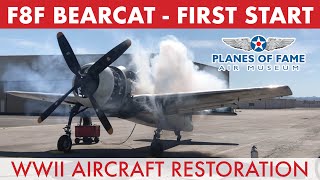 F8F BEARCAT First Engine Start w Steve Hinton  Hangar Talk  Planes of Fame [upl. by Naret]