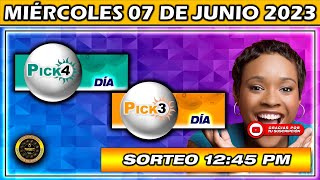 Resultado PLAY CASH THREE PICK 3 Y PICK 4 DIA del MIÉRCOLES 07 DE JUNIO del 2023 [upl. by Novaelc]