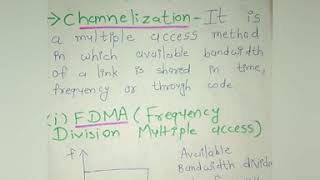 Channelization  FDMATDMACDMA IN Computer Network [upl. by Schnur]