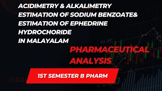 acidimetryamp alkalimetry titrationestimation of sodium benzoateampephedrine hydrochloride in malayalam [upl. by Adnarrim]