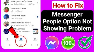 How to Fix Messenger People Option Not Showing Problem ios amp Android New 2024 [upl. by Yren536]