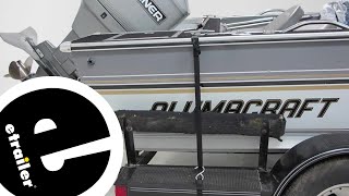 etrailer  Boatbuckle Ratchet Gunwale Tie Down Strap Review [upl. by Cecil]