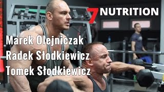 Marek Olejniczak Radek Słodkiewicz Tomek Słodkiewicz  trening barków [upl. by Jacobsohn897]