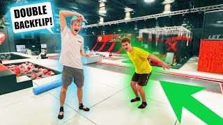 IMPOSSIBLE TRAMPOLINE PARK CHALLENGES Ft Boaz [upl. by Ailegnave]