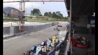 GoKart crash in the pits in MalaysiaBrakes Broken [upl. by Anauqahs]