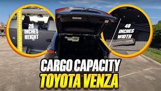 2023 Toyota Venza  True Cargo Capacity Given In Inches [upl. by Eldrida]