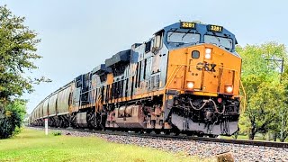 Northbound CSX mixed manifest on track two looking remarkably like the previous CSX [upl. by Dammahom]