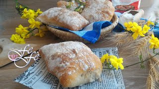 SCHIACCIATELLE CATANESI Panini siciliani super facili ad alta idratazione  La cucina di FeFè [upl. by Nahamas]