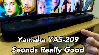 Yamaha YAS209 Review  This Soundbar is Great [upl. by Nahraf]