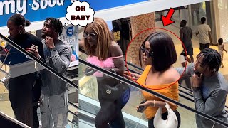 MON IN PEOPLES EAR  PRANK IN THE ESCALATOR 😳 [upl. by Draillih]