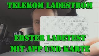 Telekom Ladestrom Ladetest mit App und Karte  funktioniert der neue Service der Telekom [upl. by Bergstrom463]