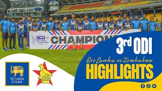 Sri Lanka Seal Series with Hasaranga Masterclass  3rd ODI Highlights  Sri Lanka vs Zimbabwe 2024 [upl. by Nlycaj148]