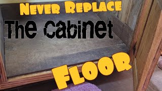 How To Never Replace A Rotten Sink Cabinet Floor [upl. by Melcher327]