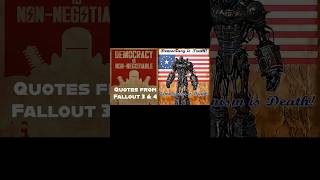 LIBERTY PRIME’S EPIC QUOTES in FALLOUT 3 amp FALLOUT 4 [upl. by Perzan939]