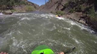 Kayaking Cache Creek Near Esparto Upper Section Before Highway Bridgemov [upl. by Langill]