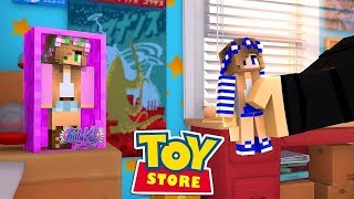 THE LITTLE CARLY DOLL GETS A DATE wLittle Kelly Minecraft ToyStore [upl. by Boyden786]