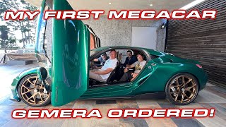 MY FIRST MEGACAR COST  Ordering the 2300 HP Koenigsegg Gemera [upl. by Verger]