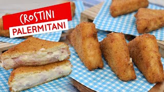 Crostini palermitani ricetta della rosticceria siciliana [upl. by Ennahteb19]