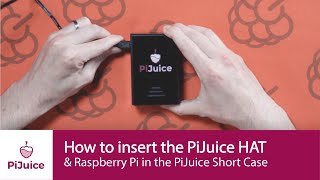 How to insert the PiJuice HAT amp Raspberry Pi in the PiJuice Short Case [upl. by Carmita195]