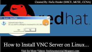 How to Install VNC Server on Linux Centos 55 Hafiz Haider [upl. by Ransell]