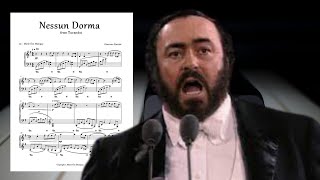 Nessun Dorma  Piano Sheet Music  Puccini  Turandot  Musescore [upl. by Raffin]