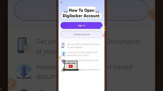 🔥digilocker ka account kaise banaye 💥 how to create digilocker account [upl. by Dusa]