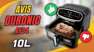 Mon Avis  Air Fryer Duronic AF34 10L 2 Compartiments [upl. by Nolasba]