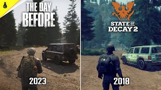 The Day Before vs State of Decay 2  Details and Physics Comparison [upl. by Aiello891]