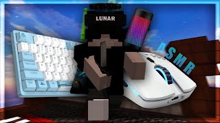 Thocky Keyboard  Mouse Sounds ASMR Handcam  Sweaty Hypixel Bedwars [upl. by Trinidad]