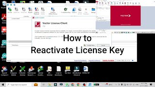 how to reactivate the vector license key [upl. by Neenaej113]