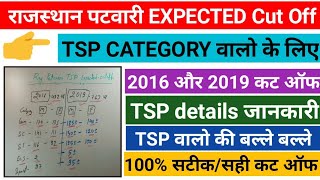 Rajasthan Patwari TSP Expected Cut Off 2021  Raj Patwar TSP Cut Off 2021  Patwar TSP full details [upl. by Arela]