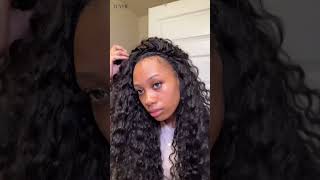 Curly flip over quick weave install with Luvme bundles😻 luvmehair shorts hair hairtutorial [upl. by Dilahk]