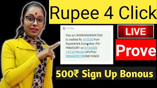 Rupee 4 Click  Rupee 4 Click Withdrawl  Rupee 4 Click Payment Prove  Earn Daily Rs 3000 Paytm [upl. by Fording421]