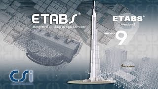 ETABS 96 Tutorial Part 6 [upl. by Rossy]