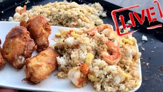 Benihana’s Shrimp Fried Rice Recipe On The Blackstone Griddle [upl. by Gianina]