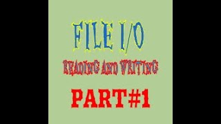 Java File IO  Reading from and Writing to Files  part 01 [upl. by Euhsoj]