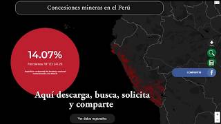 Mapa Interactivo sobre Concesiones Mineras [upl. by Schreibe]