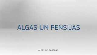 Eiro algas un pensijas [upl. by Gader]