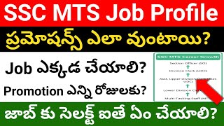 SSC MTS Job Profile  SSC Multi Tasking Staff Job profile in telugu  Job profile of MTS Job [upl. by Suisyola]