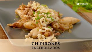 Chipirones encebollados 🦑​🧅​ ¡Simplemente delicioso y muy fácil 👩🏽‍🍳​Cocinatis [upl. by Alemrac]