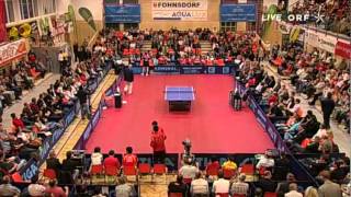 Werner Schlager AUT vs Ma Long CHN [upl. by Eillime]