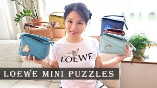 Loewe Mini Puzzle Edge vs Classic Review Comparison ft Satin Calfskin [upl. by Liarret628]