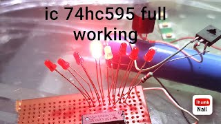 ic 74hc595 full working part 1 in Malayalam [upl. by Tayler]