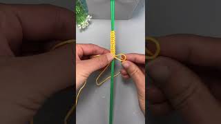 Fancy knotting rope braiding tutorial easy to learn sweater rope tying method [upl. by Rratsal]