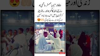 Wafadar quot Bahaya Humsafar 🕋❤Shohar aur Biwi  Urdu Quotes  Aqwal zareen  Quran Love shorts [upl. by Ecitnirp]