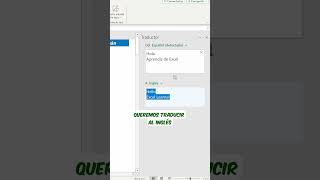 Cómo TRADUCIR un TEXTO en EXCEL a cualquier IDIOMA Tips Excel [upl. by Las]