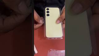 Samsung s24 membrane and lamination unboxing smartphone youtubeshorts shortvideo glass tech [upl. by Corabel]