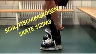 Ausrüstungscheck die richtige Schlittschuhgröße the proper skate size [upl. by Anilad578]