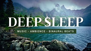 Entspannungsmusik für tiefen amp erholsamen Schlaf ⎮ Binaural Beats  Regen  Wald ⎮ Deep Sleep 34Hz [upl. by Ahrens]