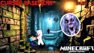 CURSED BASEMENT HORROR STORY PART  2MINECRAFTHORROR STORYTechnoGamerzOfficial DefusedDevil [upl. by Asiar]